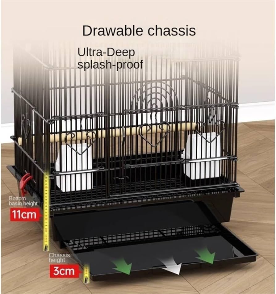 鳥籠 Amazon | FX-SHYQYYMZ クリアアクリル鳥かご 複数飼い大型インコ
